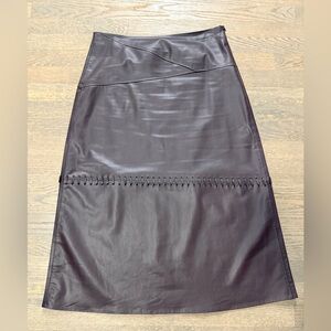 Zara faux leather midi skirt. Brown, size L
Excellent used condition
